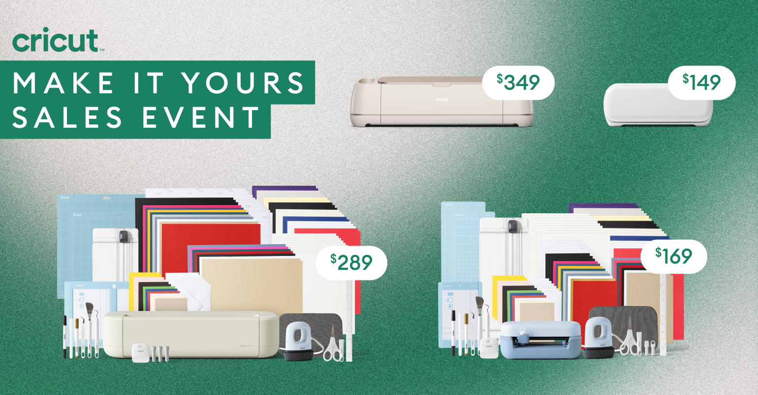 Shop machines and machine bundles during the Make It Yours Day Sales Event